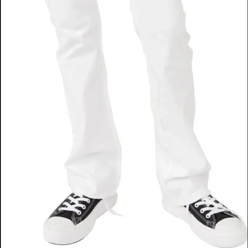 Free People We The Free Carmen High Waist Flare Jeans in Optic White - Size 31_2
